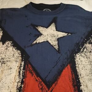 Marvel Captain America DOM Graphic Short Sleeve Casual T Shirt Mens Size M Blue